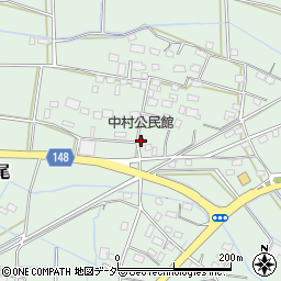 中村公民館周辺の地図