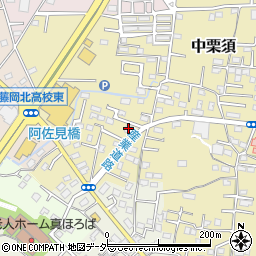 群馬県藤岡市中栗須38-2周辺の地図