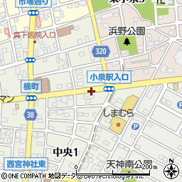 大泉郵便局東周辺の地図