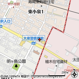 トヨタモビリティパーツ大泉店周辺の地図