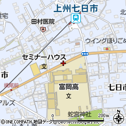 富岡高校前周辺の地図