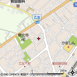 栃木県小山市南乙女1丁目2周辺の地図