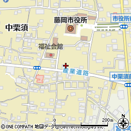 群馬県藤岡市中栗須90-4周辺の地図