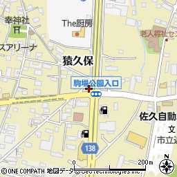 長野県佐久市猿久保877-6周辺の地図