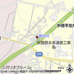 長野県安曇野市三郷温8570-12周辺の地図
