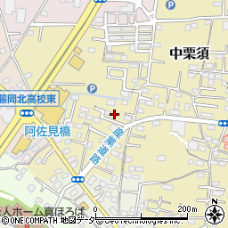 群馬県藤岡市中栗須40-21周辺の地図