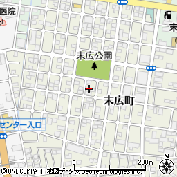 群馬県太田市末広町556周辺の地図