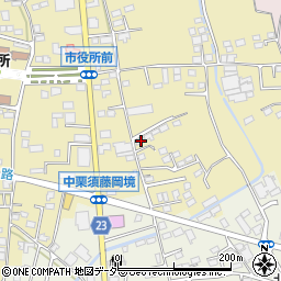 群馬県藤岡市中栗須136-1周辺の地図