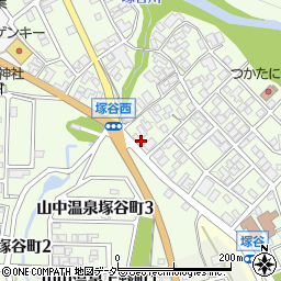 石川県加賀市山中温泉塚谷町ロ52周辺の地図