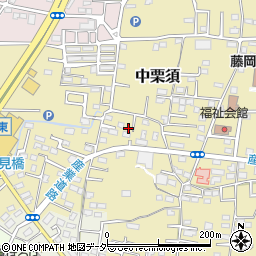 群馬県藤岡市中栗須43-6周辺の地図