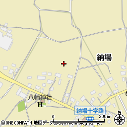 茨城県小美玉市納場周辺の地図