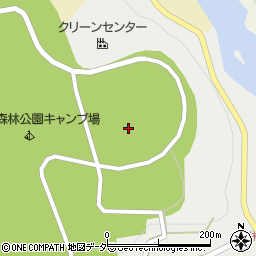 飛騨市　古川町森林公園キャンプ場周辺の地図