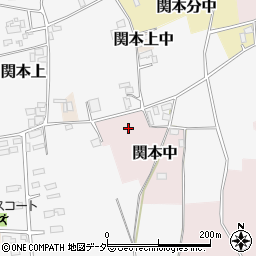 茨城県筑西市関本中1030周辺の地図