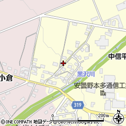 長野県安曇野市三郷温6361-3周辺の地図