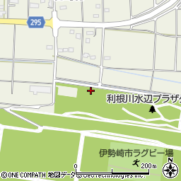 伊勢崎市利根川水辺プラザ公園トイレ周辺の地図