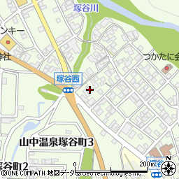 石川県加賀市山中温泉塚谷町ロ54周辺の地図