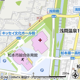 長野県松本文化会館周辺の地図