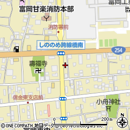 ビーライン富岡店周辺の地図