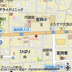 ピザーラ富岡店周辺の地図