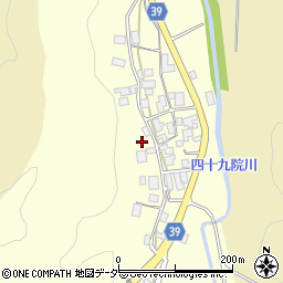 石川県加賀市山中温泉四十九院町ト周辺の地図