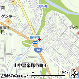 石川県加賀市山中温泉塚谷町ロ36周辺の地図
