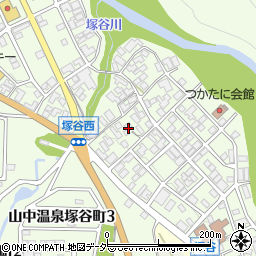 石川県加賀市山中温泉塚谷町ロ57周辺の地図