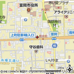 富岡商工会議所周辺の地図