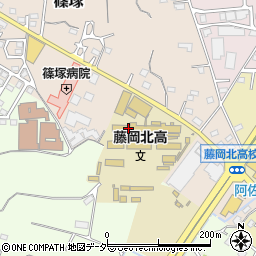 群馬県立藤岡北高等学校周辺の地図