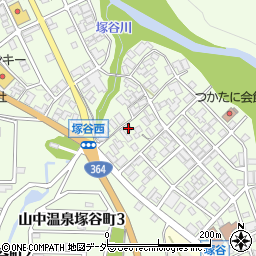 石川県加賀市山中温泉塚谷町ロ56周辺の地図