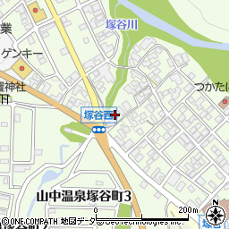 石川県加賀市山中温泉塚谷町ロ35周辺の地図