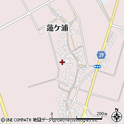 福井県あわら市蓮ケ浦周辺の地図