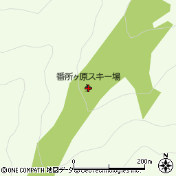 上田市武石番所ヶ原スキー場周辺の地図