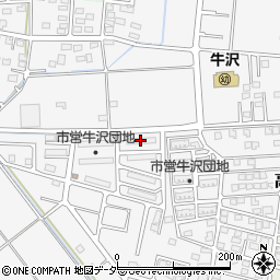 牛沢県営住宅７２－Ａ周辺の地図