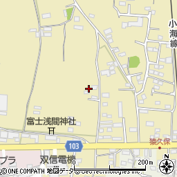 長野県佐久市猿久保周辺の地図