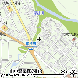 石川県加賀市山中温泉塚谷町ロ33周辺の地図