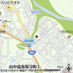 石川県加賀市山中温泉塚谷町ロ33周辺の地図