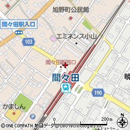 小山警察署間々田駅前交番周辺の地図