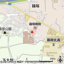 群馬県藤岡市篠塚105周辺の地図