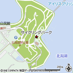 北潟湖畔公園・サイクリングパーク周辺の地図