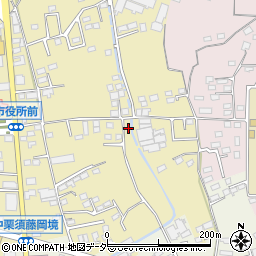 群馬県藤岡市中栗須156-1周辺の地図