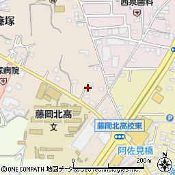群馬県藤岡市篠塚58-3周辺の地図