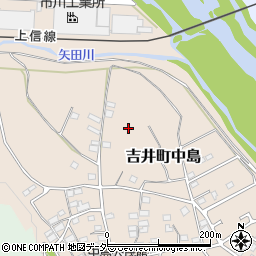 群馬県高崎市吉井町中島周辺の地図