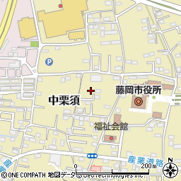 群馬県藤岡市中栗須350周辺の地図