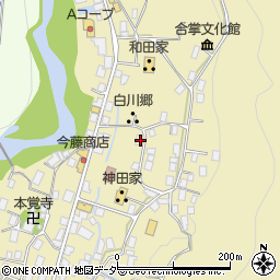 岐阜県大野郡白川村荻町980周辺の地図