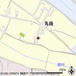 茨城県小美玉市先後398周辺の地図