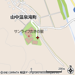 石川県加賀市山中温泉滝町リ周辺の地図