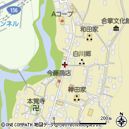 岐阜県大野郡白川村荻町306-3周辺の地図