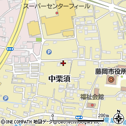 群馬県藤岡市中栗須376周辺の地図