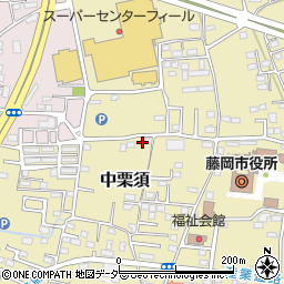 群馬県藤岡市中栗須376-3周辺の地図