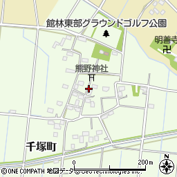 群馬県館林市千塚町周辺の地図